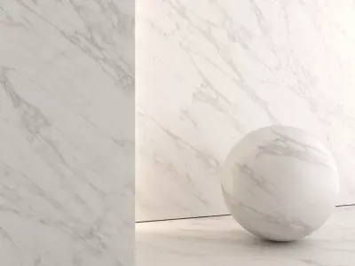 Marble Material and Porcelain Stoneware Tiles - Set 15 Texture