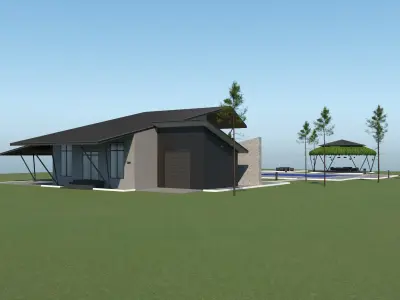 Villa for family 7 3D model