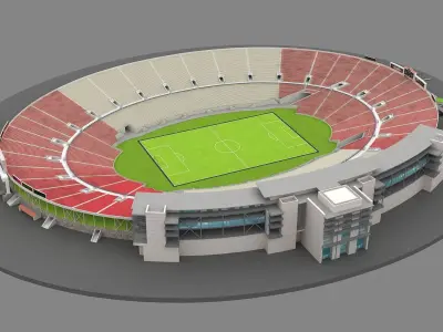 Rose Bowl Stadium California 3D model
