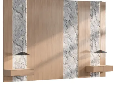  Decorative wall panel N4 3D model