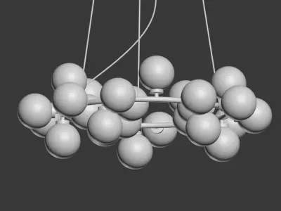 Chandelier Inflora 25 plafonds by Atelier Areti  3D model