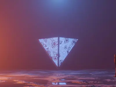 Sci-Fi Lighting Objects Animation 3D model