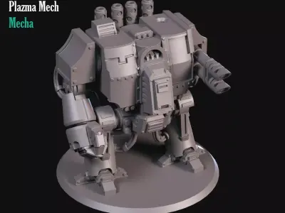Heavy Plazma Mecha 3D print model