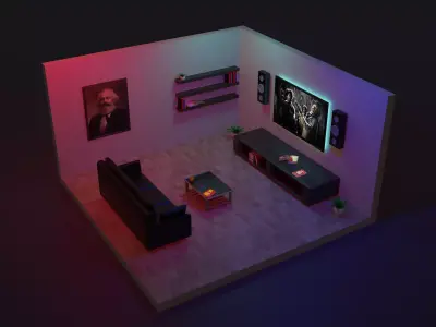 Interior Room Desing 3D model