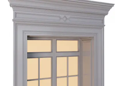 Classic door 3D model 12