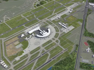 Sapporo - New Chitose Airport - CTS Low-poly 3D model