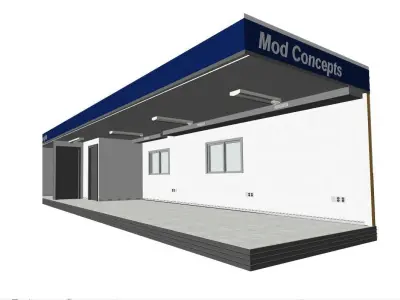 Trailers collection with details for Site Construction   3D Model Pack