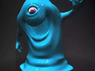 Bob from Monsters vs Aliens RIGGED Low-poly 3D model