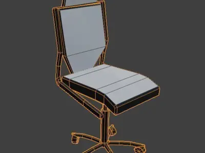Low Poly Lab Chair 3D Model Low-poly 3D model