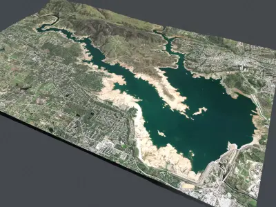 Folsom Lake California USA 3D model