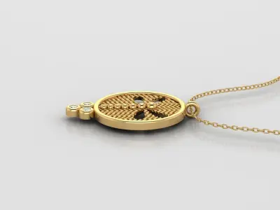  Pendant P124 3D Print Model 3D print model