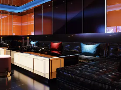 KTV room Low-poly 3D model