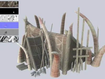 Orc house Low-poly 3D model get