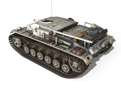 StuG III - Ausf D - StuG Abt 197 3D model