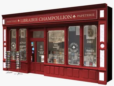  Collection of 18 typical Parisian ground floor shops 