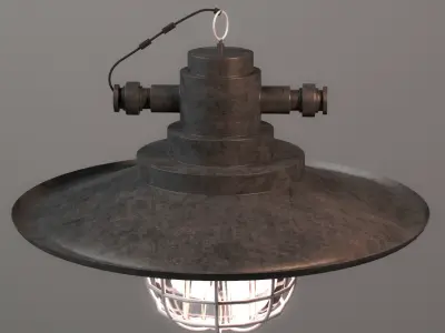  Industrial Lighting Set 3D model