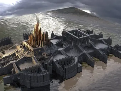 Ancient Apollo Temple extended  3D model