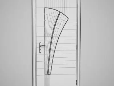 CGAxis Door 3D model 2