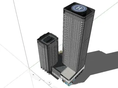 vacation spot-Resort-Fashion Leisure Hotel-0155 3D model