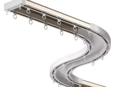 Ceiling Curtain Tracks 3D model