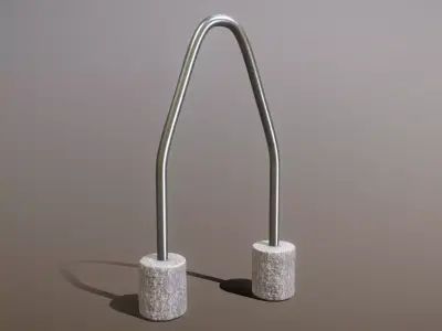 Tree Protection Bar 1 High-Poly Version 3D model