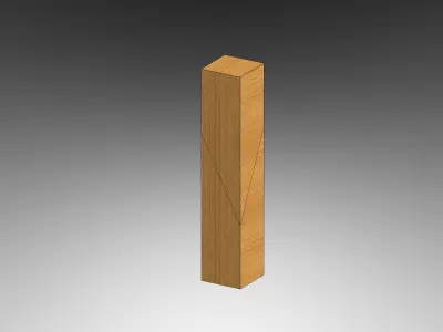 Sumi Isuka Tsugi - Classical Japanese Wood Joint Free 3D model