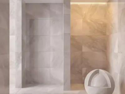 Marble wall 285 3D model