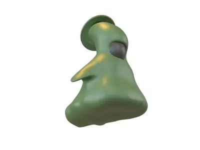 Slime OI v1 0005 Green Army Low-poly 3D model