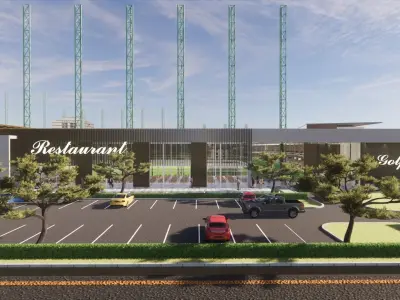 driving range golf 3D model