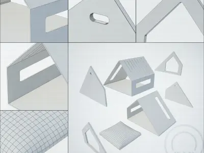 Deauvile pet House  Low-poly 3D model