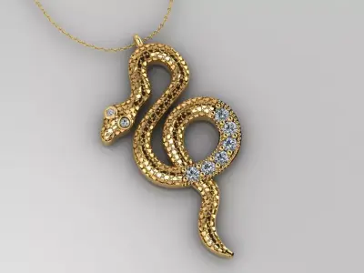 Pendant P195 3D Print Model 3D print model