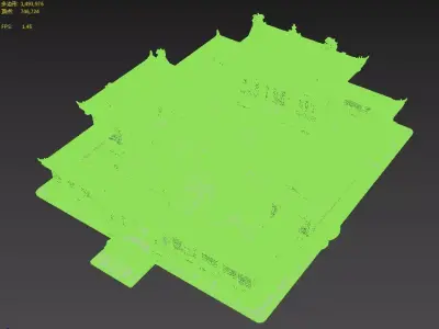  quadrangle courtyard 3D model