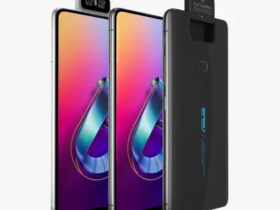 Asus Zenfone 6 ZS630KL All Color 3D model