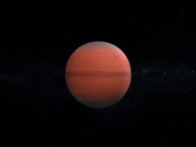 Gas Giant Alien Planet 03 Low-poly 3D model