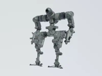 Mecha - Prototype 003 Low-poly 3D model