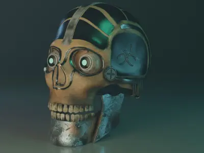 Sci-Fi Skull 3D model