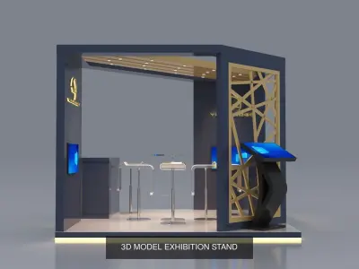 3D MODEL EXHIBITION STAND COLLECTION 3D Model Pack