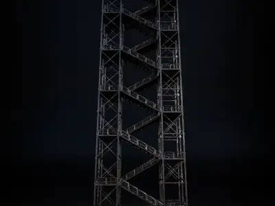 INDUSTRIAL SCIFI PROPS PACK - 47 OBJECT Low-poly 3D model