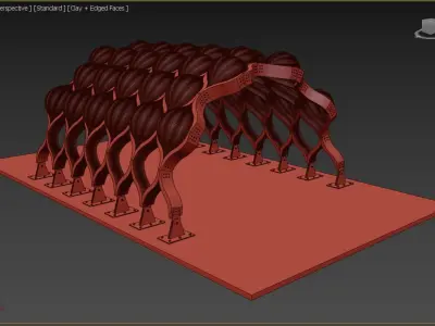 Pergola Modern design 3D model