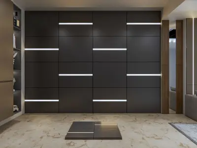 Wall decorative light 3d panel  Free 3D model