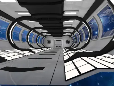 Sci Fi Interior 3D model 56