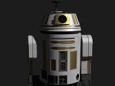 R3 Astromech Droid Low-poly 3D model
