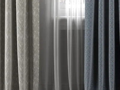 Curtain Set 312 3D model