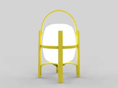 wood light Low-poly 3D model