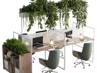 Collection  Office Furniturer 001 3D Model Pack