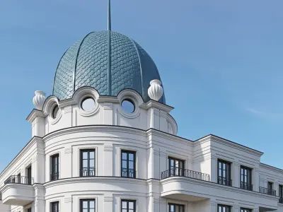 Classic residential building 19 3D model
