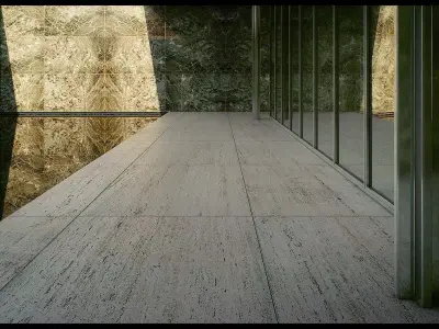 Mies Van Der Rohe Barcelona Pavilion - Third - Seventh 3D Scene 3D model