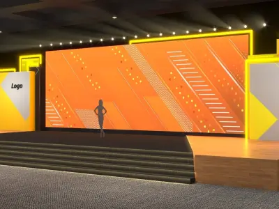 Event Stage 3D model