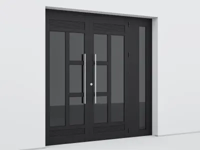 Aluminium door 200 3D model