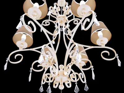 classic chandelier 2 3D model